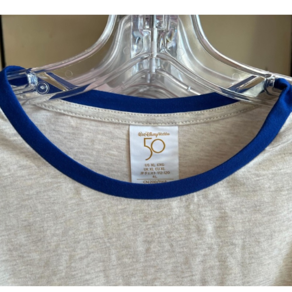 Walt Disney World 50th Anniversary Vault Collection Ringer Shirt NWT - Picture 3 of 5